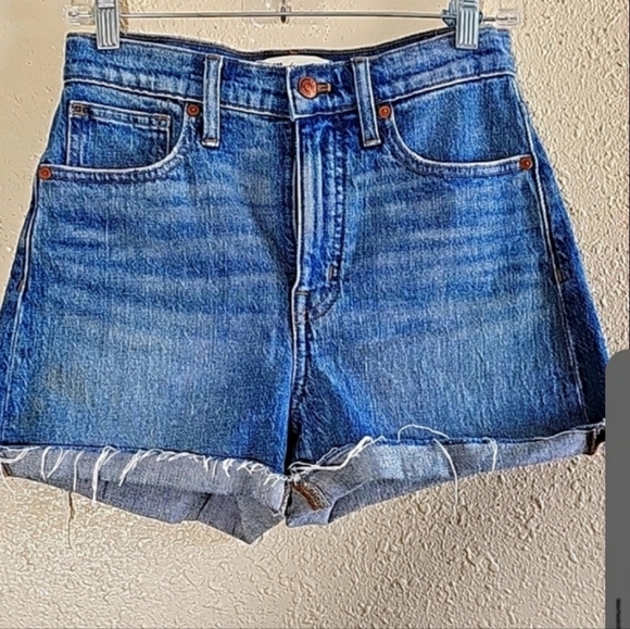 Madewell Denim High Rise Shorts - Picture 1 of 5